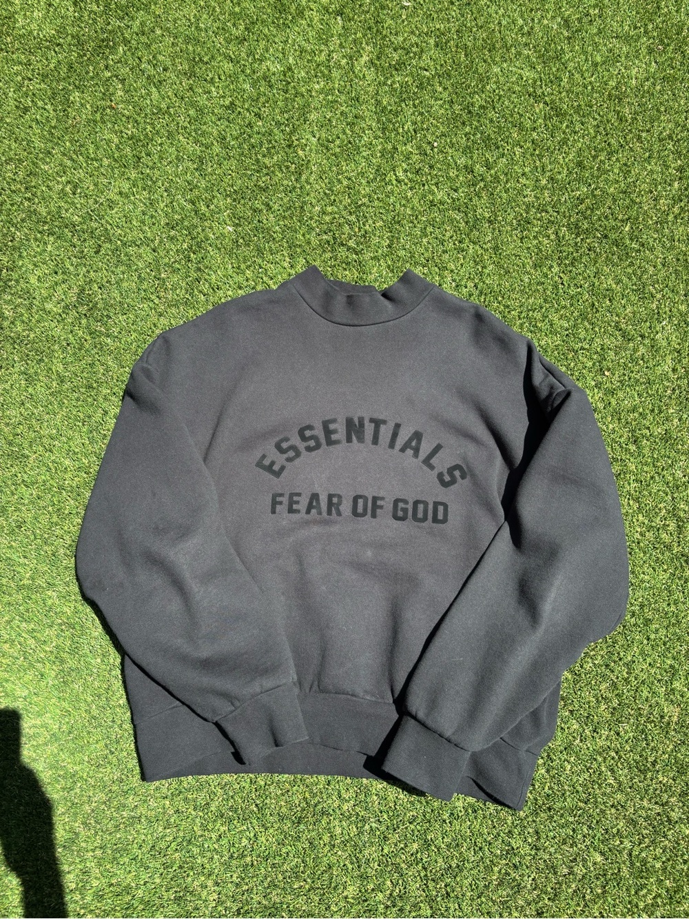 Fear of God Essentials Men's Black Turtleneck crew